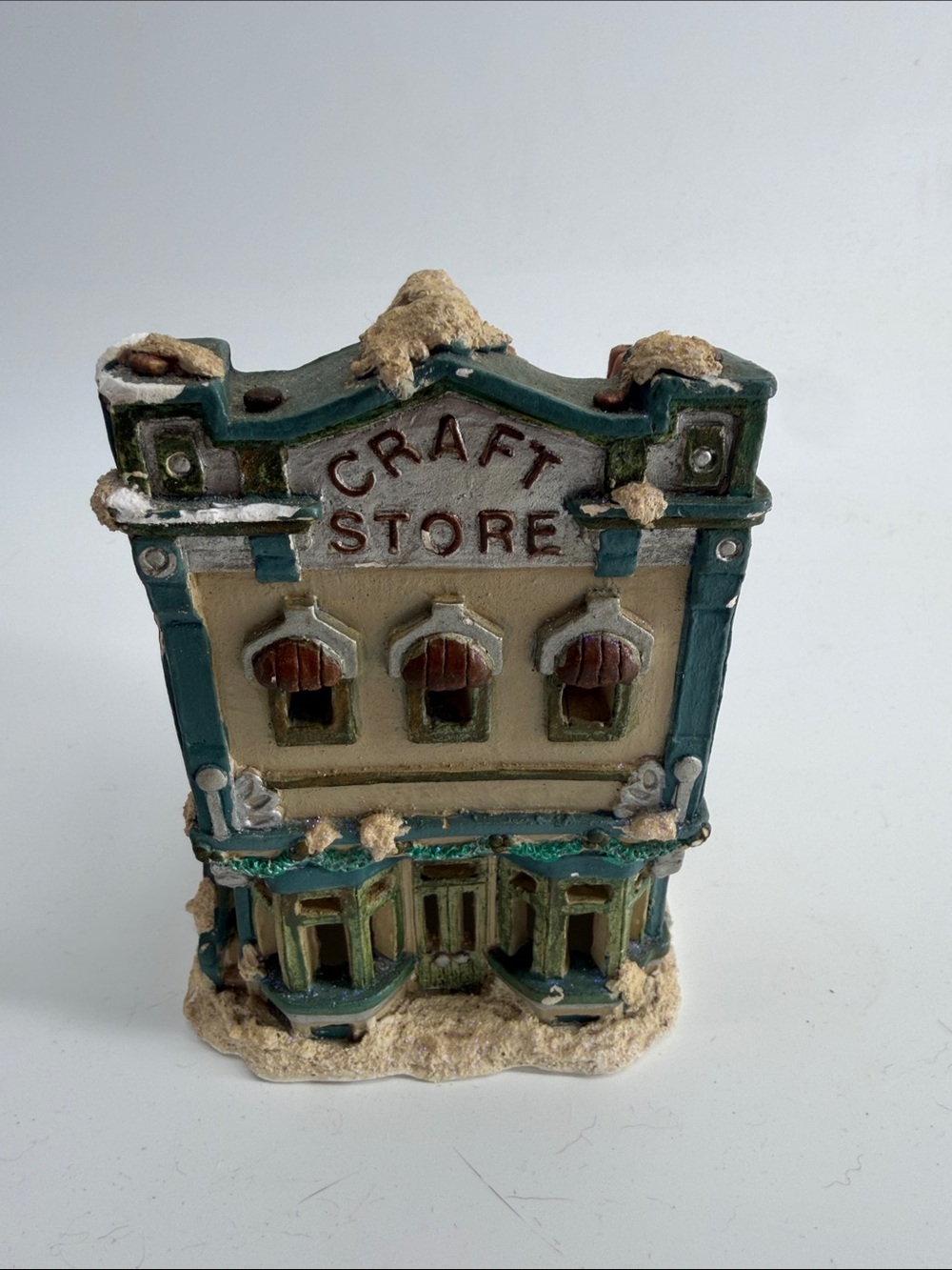 Vintage California Creations ceramic Christmas village winter Craft Store